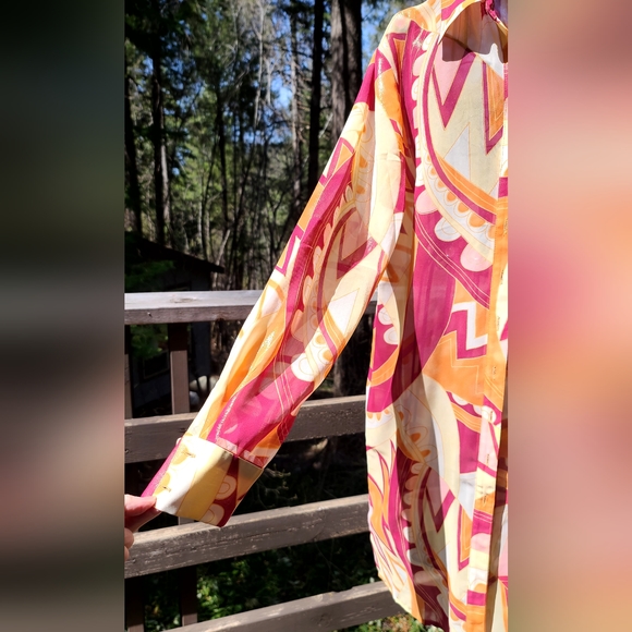 Newport News sheer UV protection swim/dress cover up szM BEAUTIFUL NEW - Picture 6 of 6